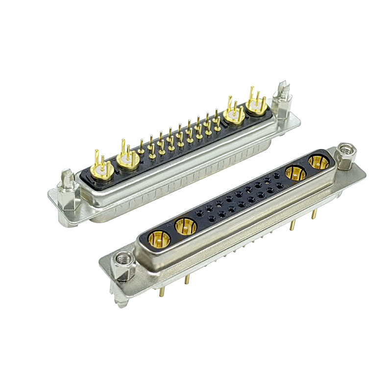 21w1 direct insertion 180 ° d-sub connector