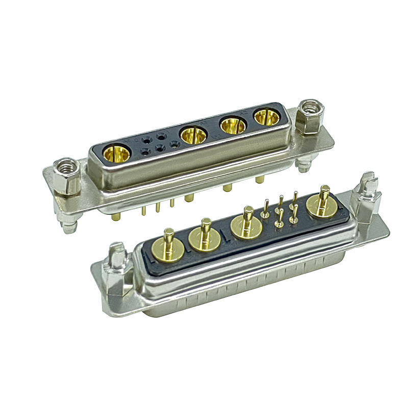 9w4 direct insertion 180 ° d-sub connector